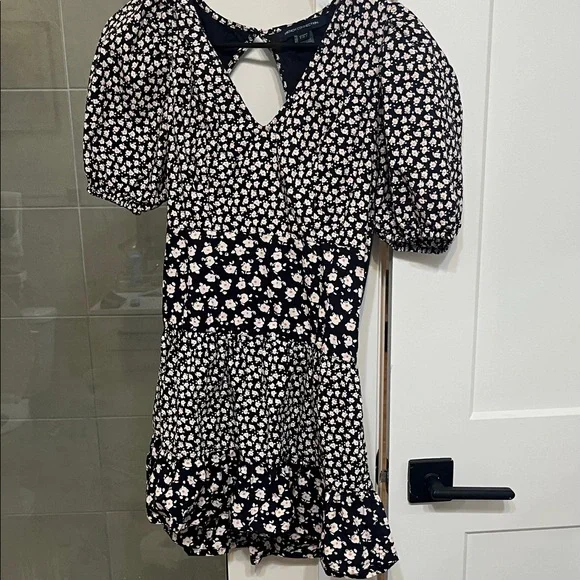french connection floral shirt dress FRENCH CONNECTION Cerisier Floral Short Sleeve Shirt Dress